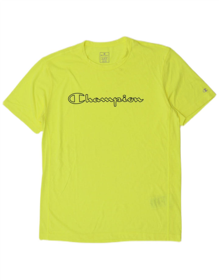 Tricou grafic pentru bărbați Champion Top 2XL poliester galben