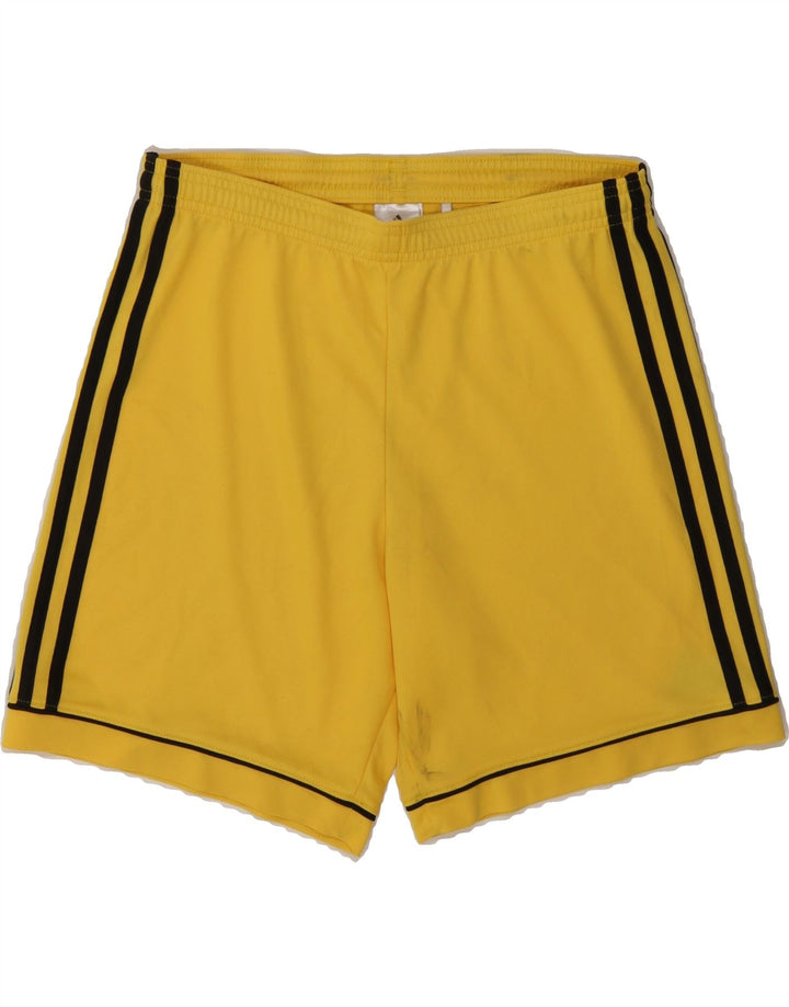 ADIDAS Mens Climalite Sport Shorts Small Yellow Polyester Vintage Adidas and Second-Hand Adidas from Messina Hembry 