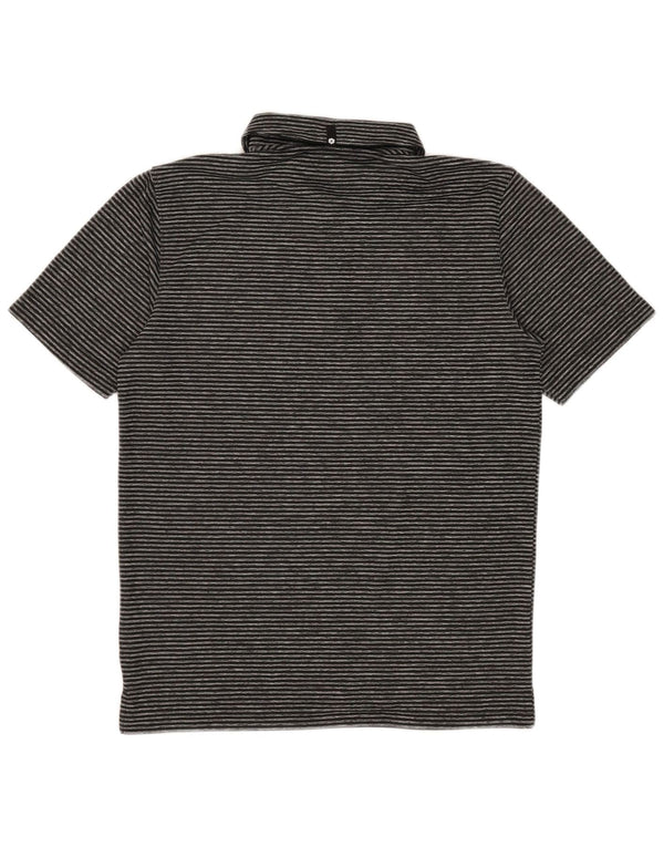 Tricou polo Puma pentru bărbați, poliester cu dungi negru