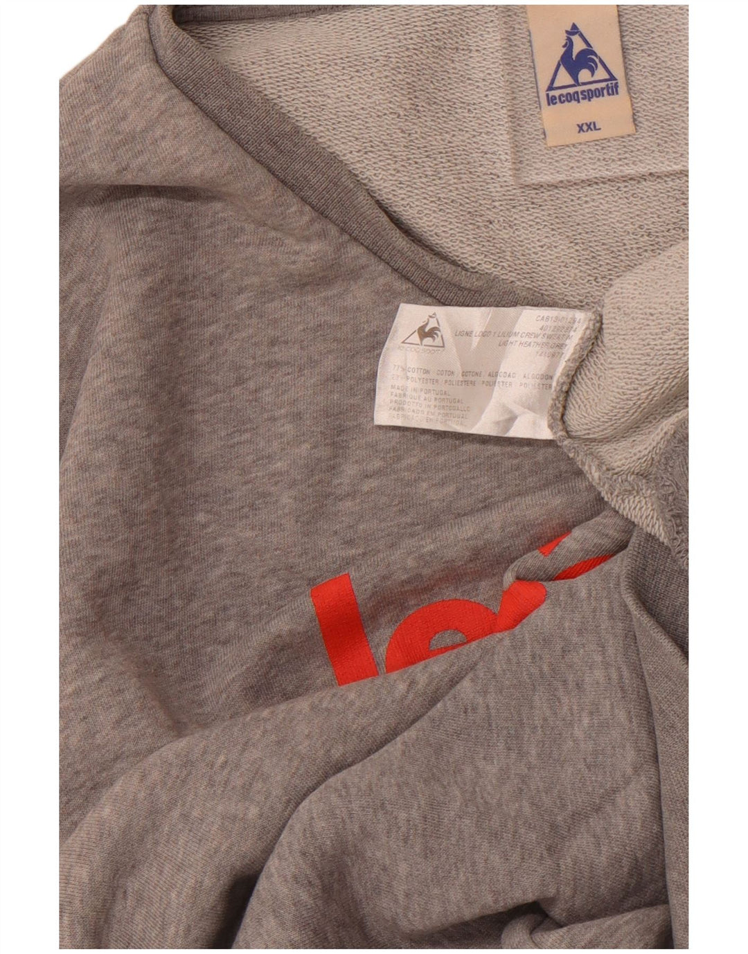 LE COQ SPORTIF Pulover grafic pentru bărbați 2XL bumbac gri