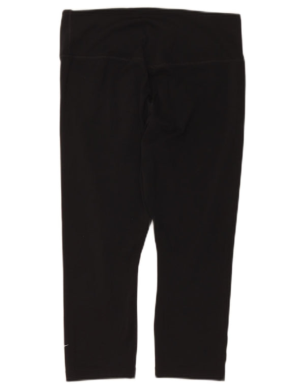 Leggings NIKE Dri Fit Capri pentru femei UK 12 Poliester mediu negru