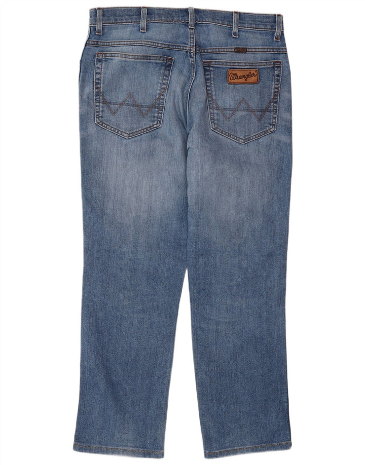 WRANGLER Blugi pentru bărbați Texas Stretch drepte W34 L30 Bumbac albastru