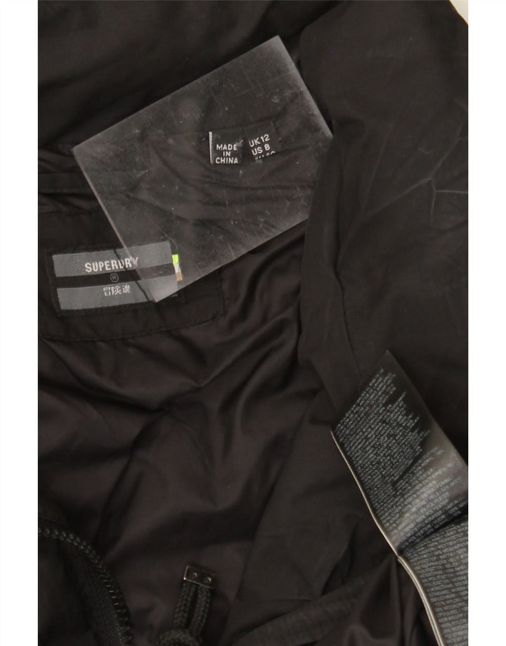 Palton căptușit pentru femei SUPERDRY UK 12 Poliester mediu negru