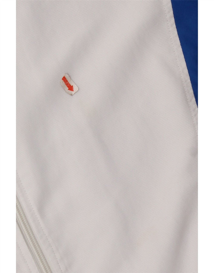 Jachetă de trening pentru bărbați ASICS, alb mediu, poliester bloc de culoare