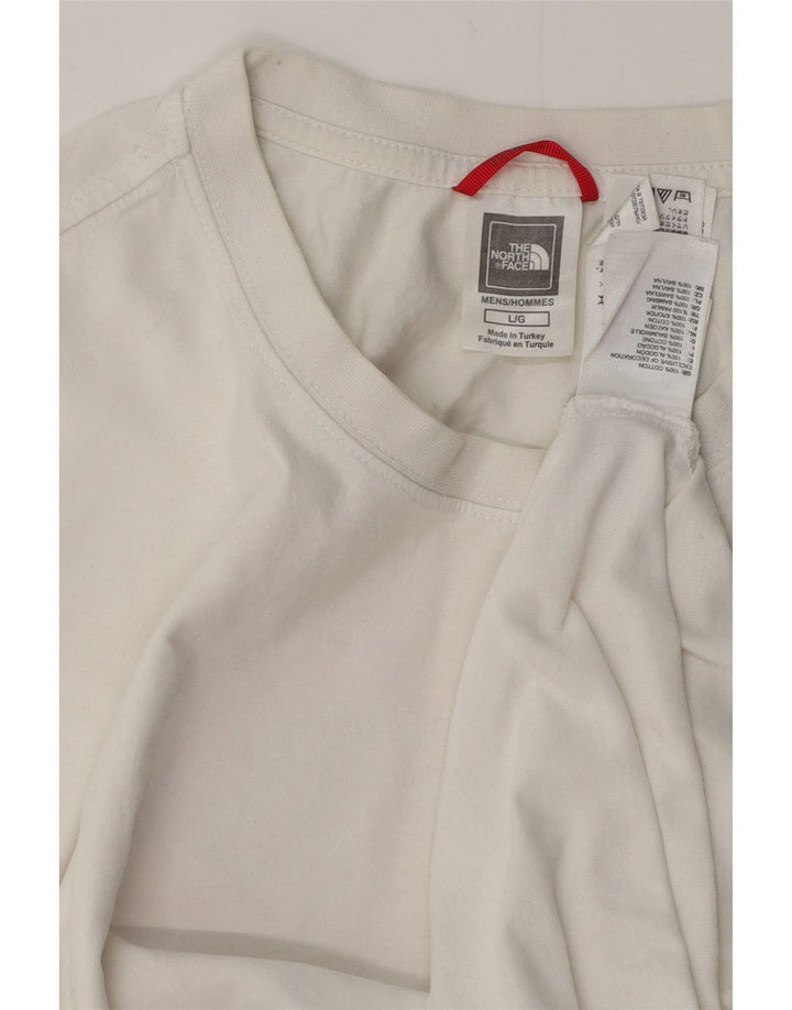Tricou grafic pentru bărbați THE NORTH FACE Top mare din bumbac alb