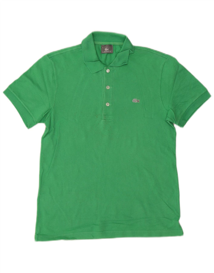 Tricou polo pentru bărbați LACOSTE Mărimea 3 Bumbac verde mic