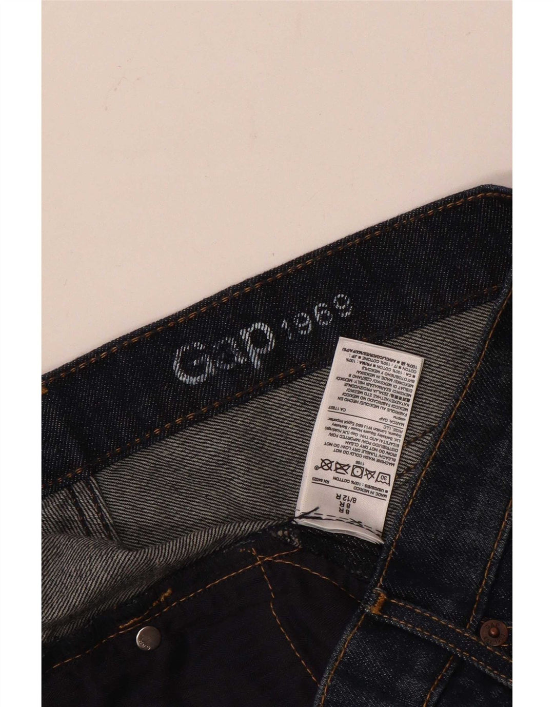 Pantaloni scurți din denim pentru femei Gap UK 12 Medium W32 Bumbac albastru