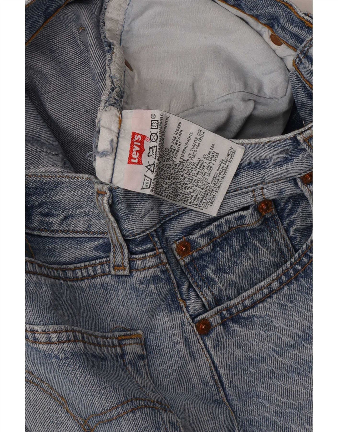 Blugi drepti pentru bărbați Levi's W28 L34 Bumbac albastru