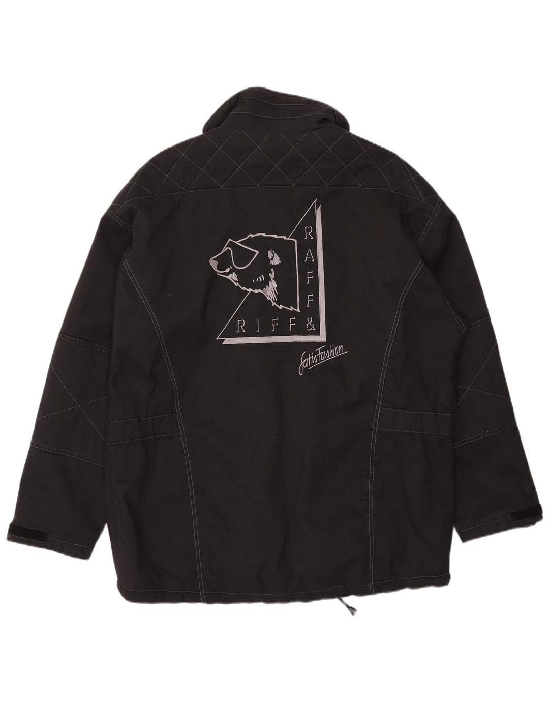 Jachetă Windbreaker Riff & Riffa pentru bărbați, UK 40, mare, neagră, poliamidă