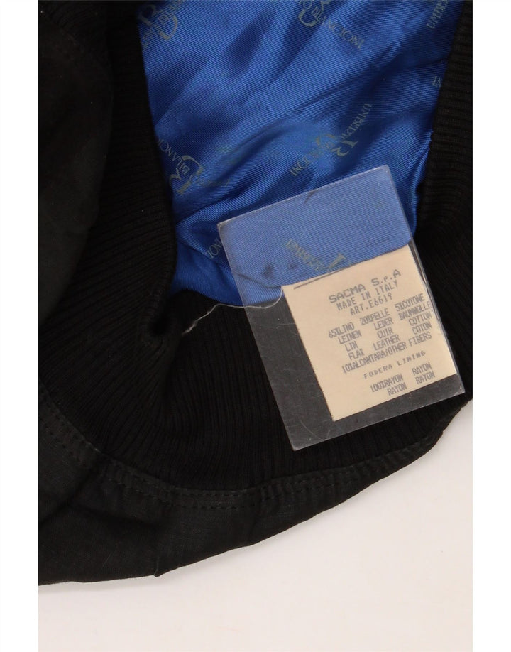 Umberto Bilancioni Bomber Jacket pentru bărbați UK 38 Medium Black Geometric