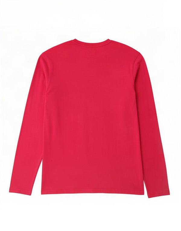 Top grafic pentru femei Lee cu mânecă lungă UK 18 XL, bumbac roz