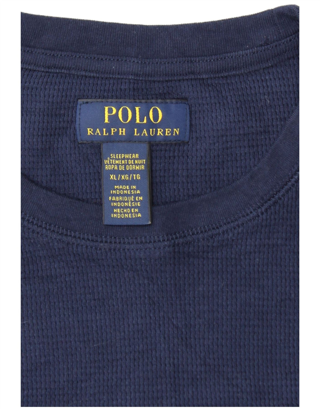 POLO RALPH LAUREN Top pentru bărbați cu mânecă lungă XL bleumarin bumbac