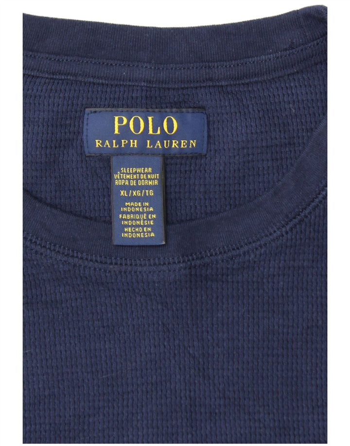 POLO RALPH LAUREN Top pentru bărbați cu mânecă lungă XL bleumarin bumbac