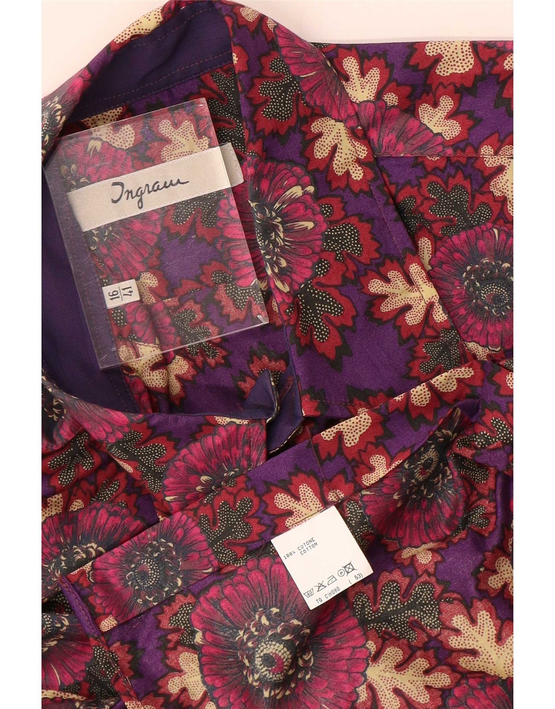 Cămașă pentru bărbați Ingram Mărimea 41 16 Bumbac floral multicolor mare