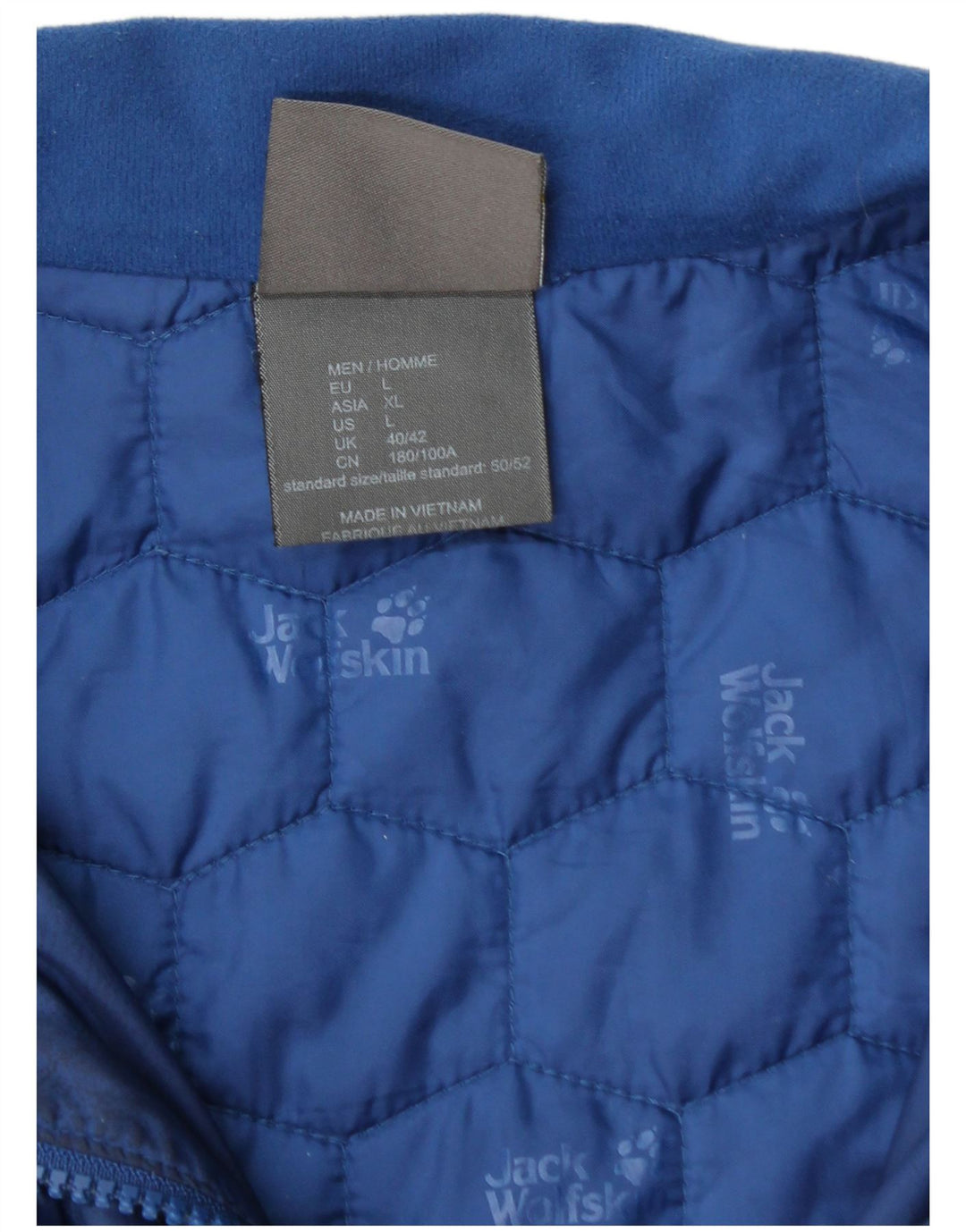 Jachetă matlasată pentru bărbați JACK WOLFSKIN UK 40/42 Poliester albastru mare
