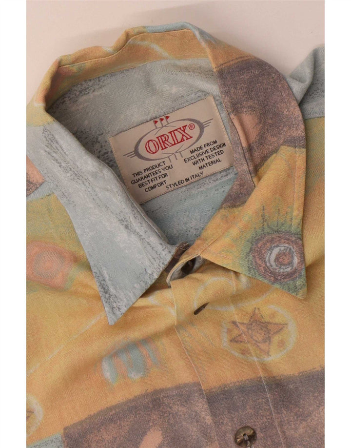Cămașă Vintage bărbați Mediu Multicolor Patchwork