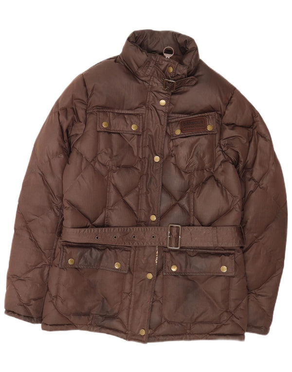 Jachetă căptușită pentru femei Barbour UK 12 Poliester maro mediu