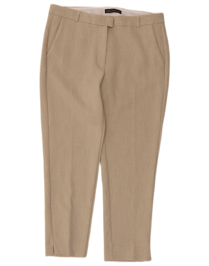 Pantaloni tăiați pentru femei Marks & Spencer UK 12 Medium W32 L25 Bej
