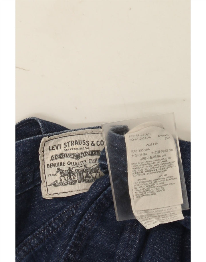 Blugi drepti pentru femei Levi's L27 L29 Bumbac bleumarin