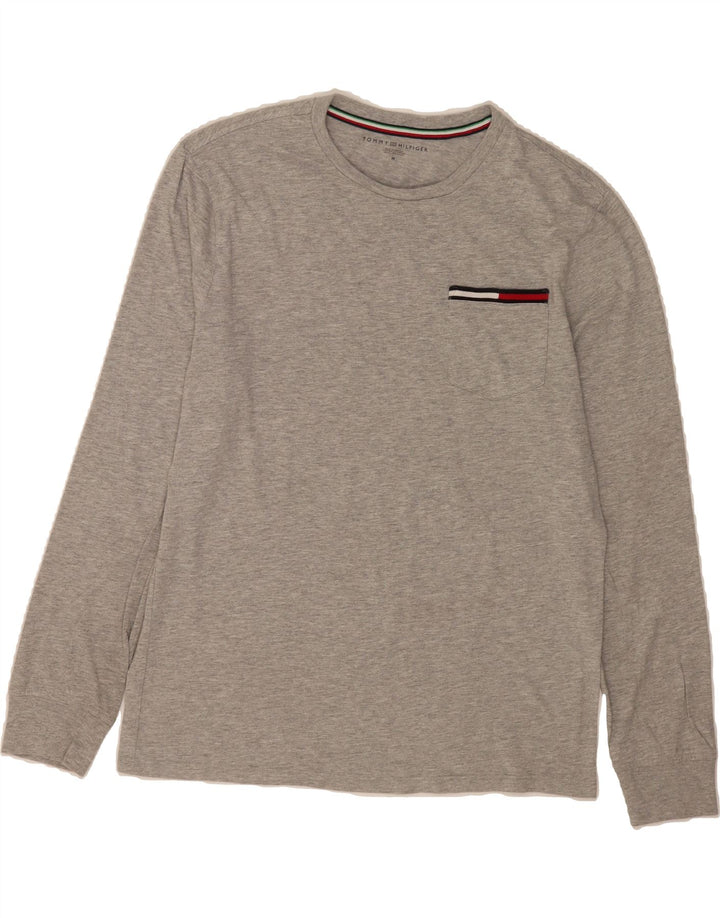 TOMMY HILFIGER Mens Top Long Sleeve Medium Grey Cotton Vintage Tommy Hilfiger and Second-Hand Tommy Hilfiger from Messina Hembry 