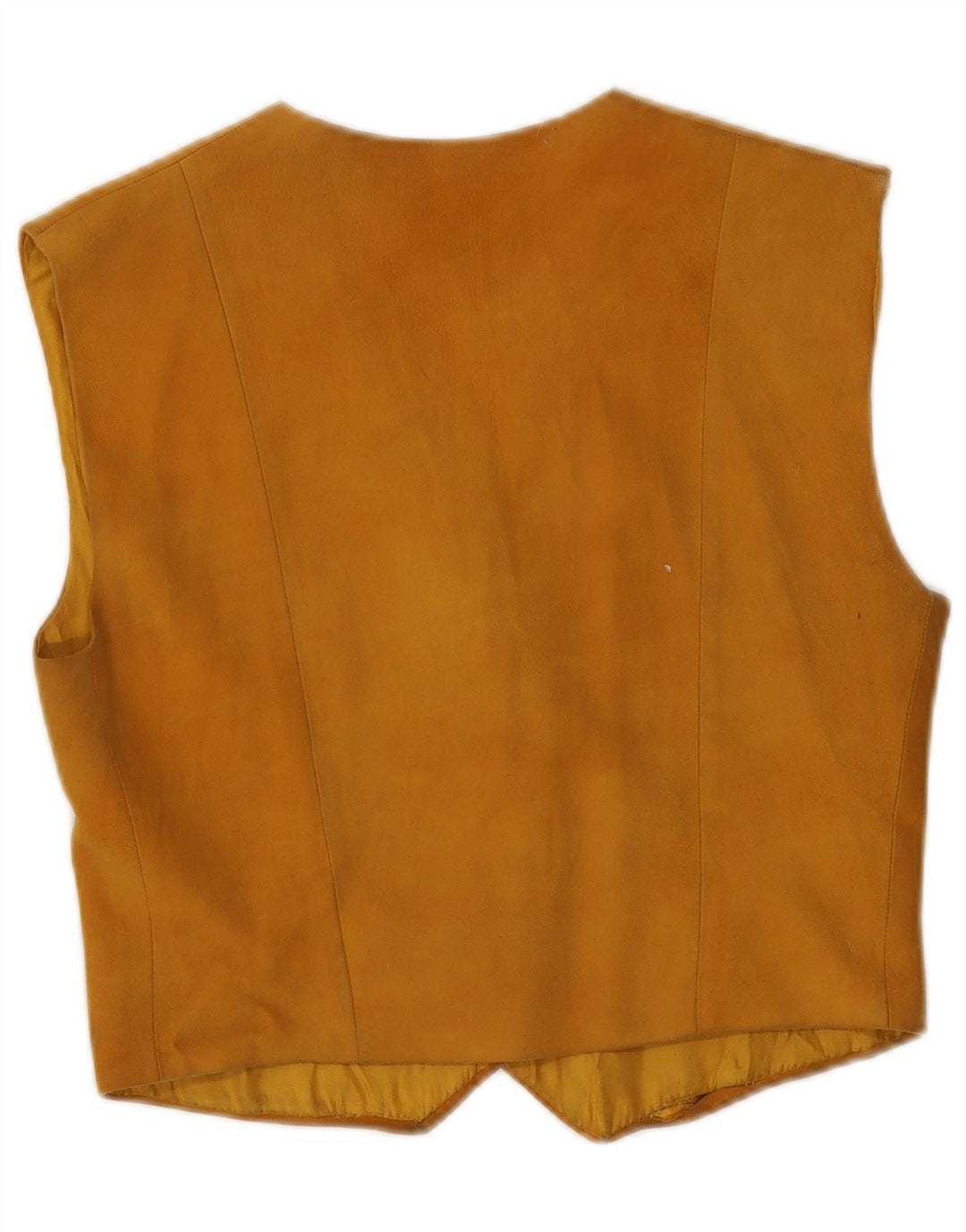 Vestă de damă vintage din piele intoarsa UK 8 Bej mic