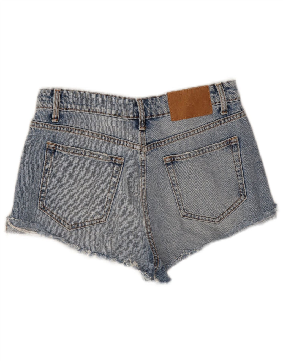Pantaloni caldi din denim pentru femei Zara EU 36 XS W26 Albastru
