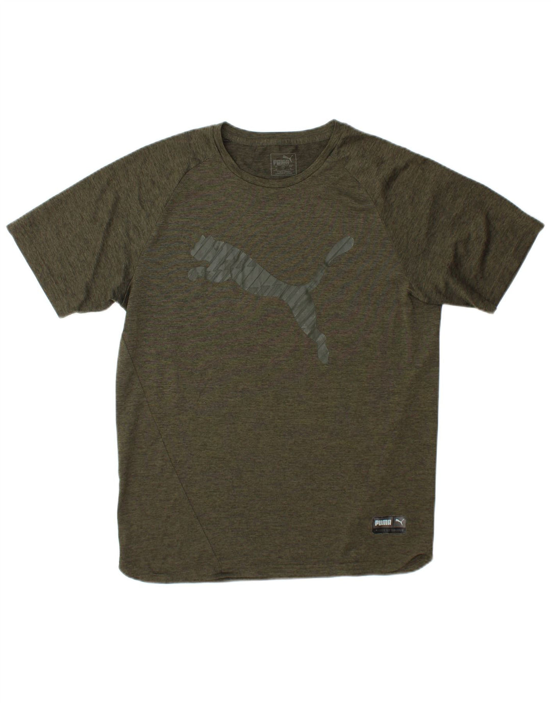Tricou grafic Puma pentru bărbați Top Small Kaki Poliester