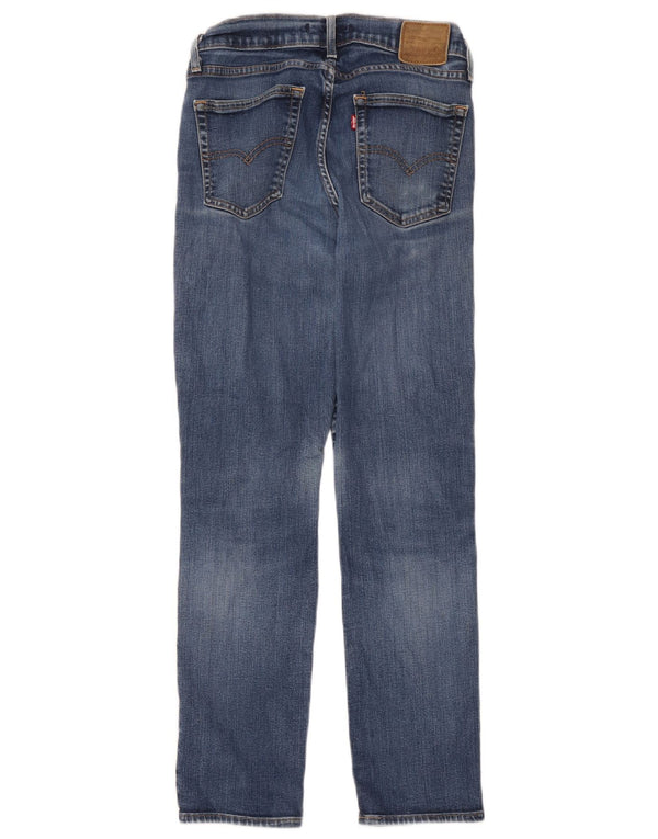 Levi's Womens 724 Distressed High Rise Straight Jeans W30 L30 Blue Cotton
