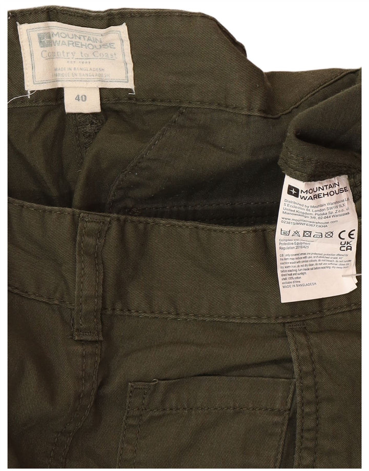 Pantaloni scurți cargo pentru bărbați Mountain Warehouse W40 XL, bumbac verde