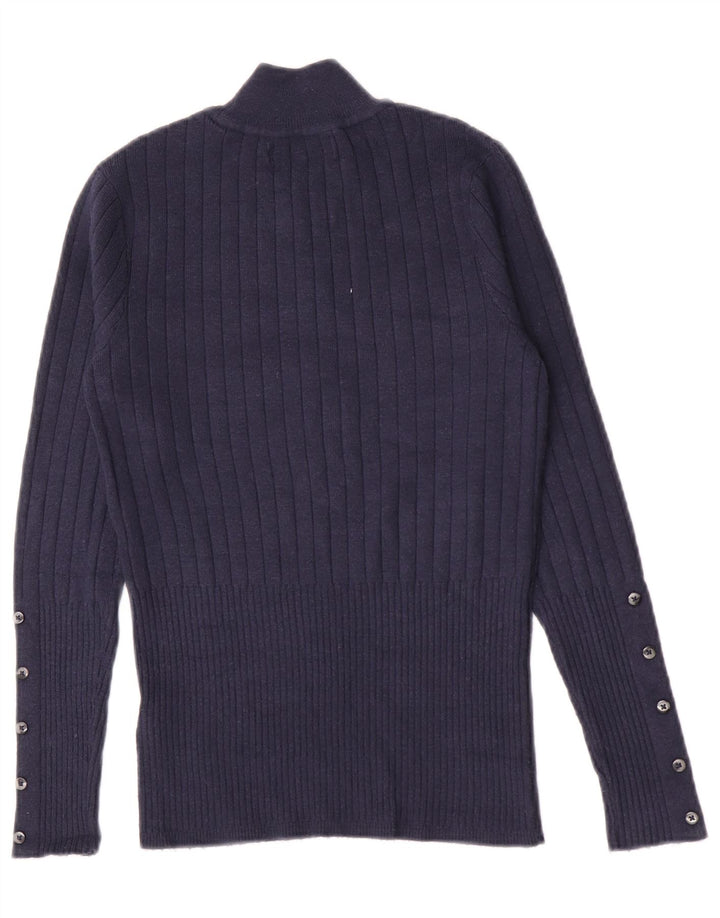 Pulover cu gât țestoasă pentru femei Marks & Spencer UK 10 Mic bleumarin