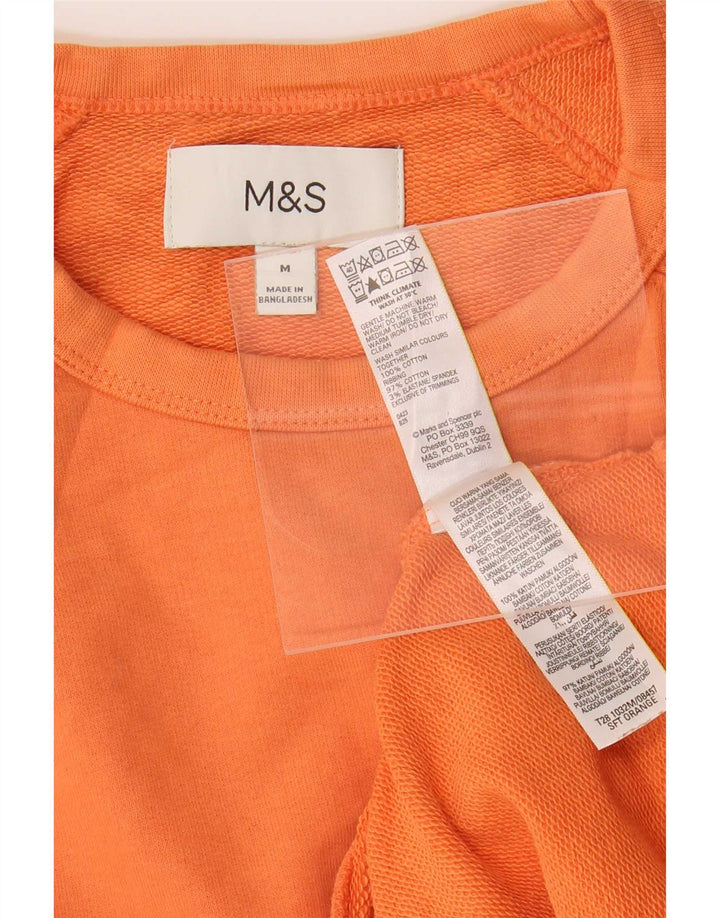 Pulover pentru bărbați Marks & Spencer, bumbac portocaliu mediu