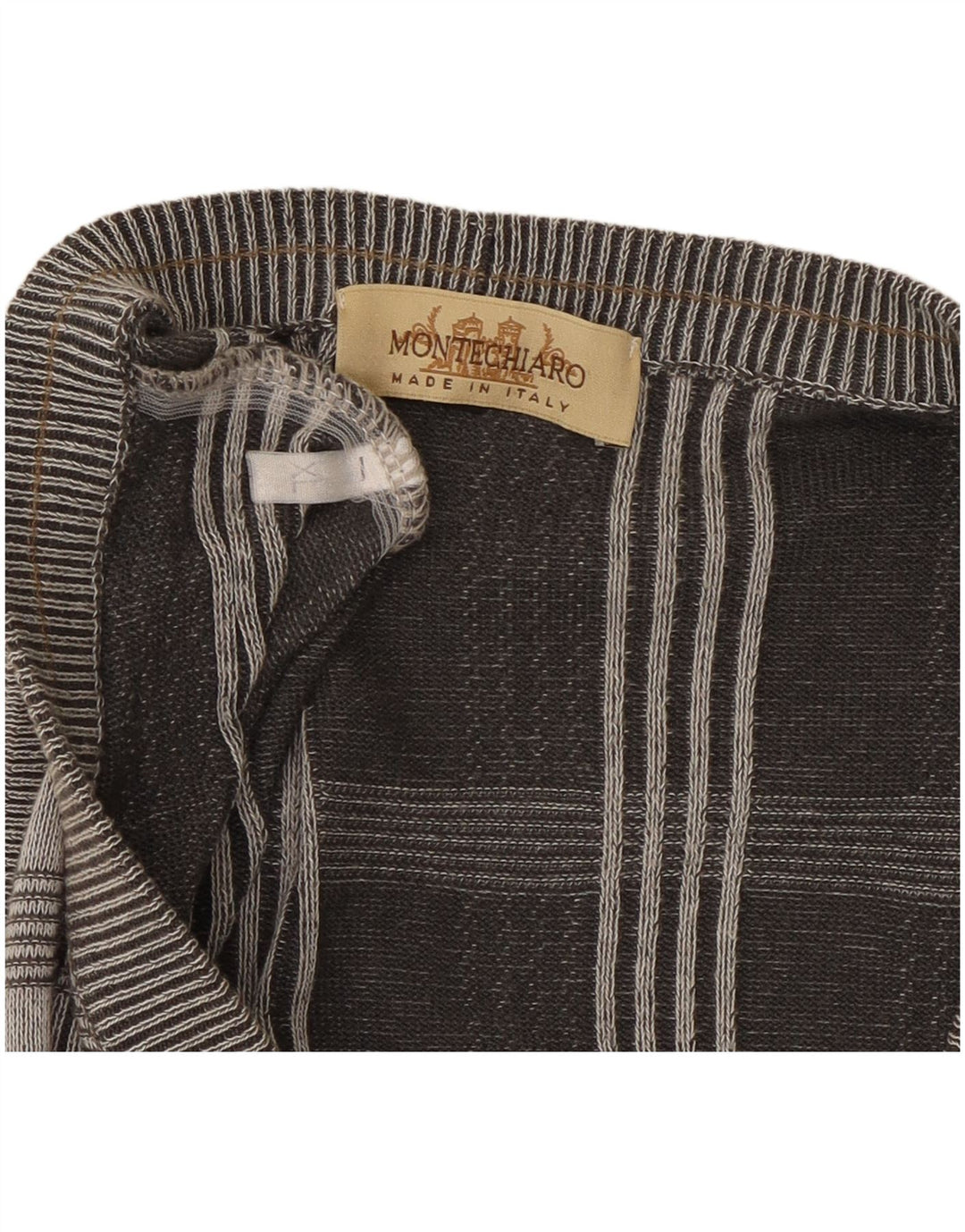 MONTECHIARO Pulover cardigan fără mâneci pentru bărbați, XL, gri, carouri