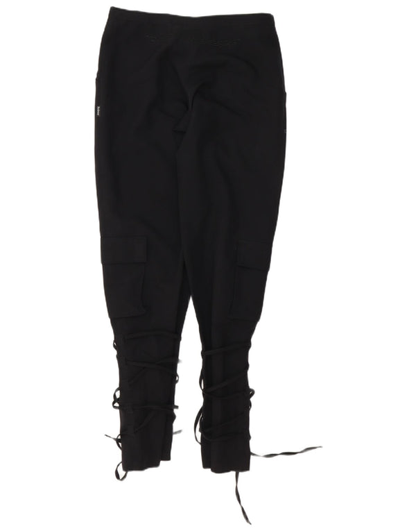 Pantaloni cargo drepți vintage pentru femei IT 42 Medium W28 L32 Negri