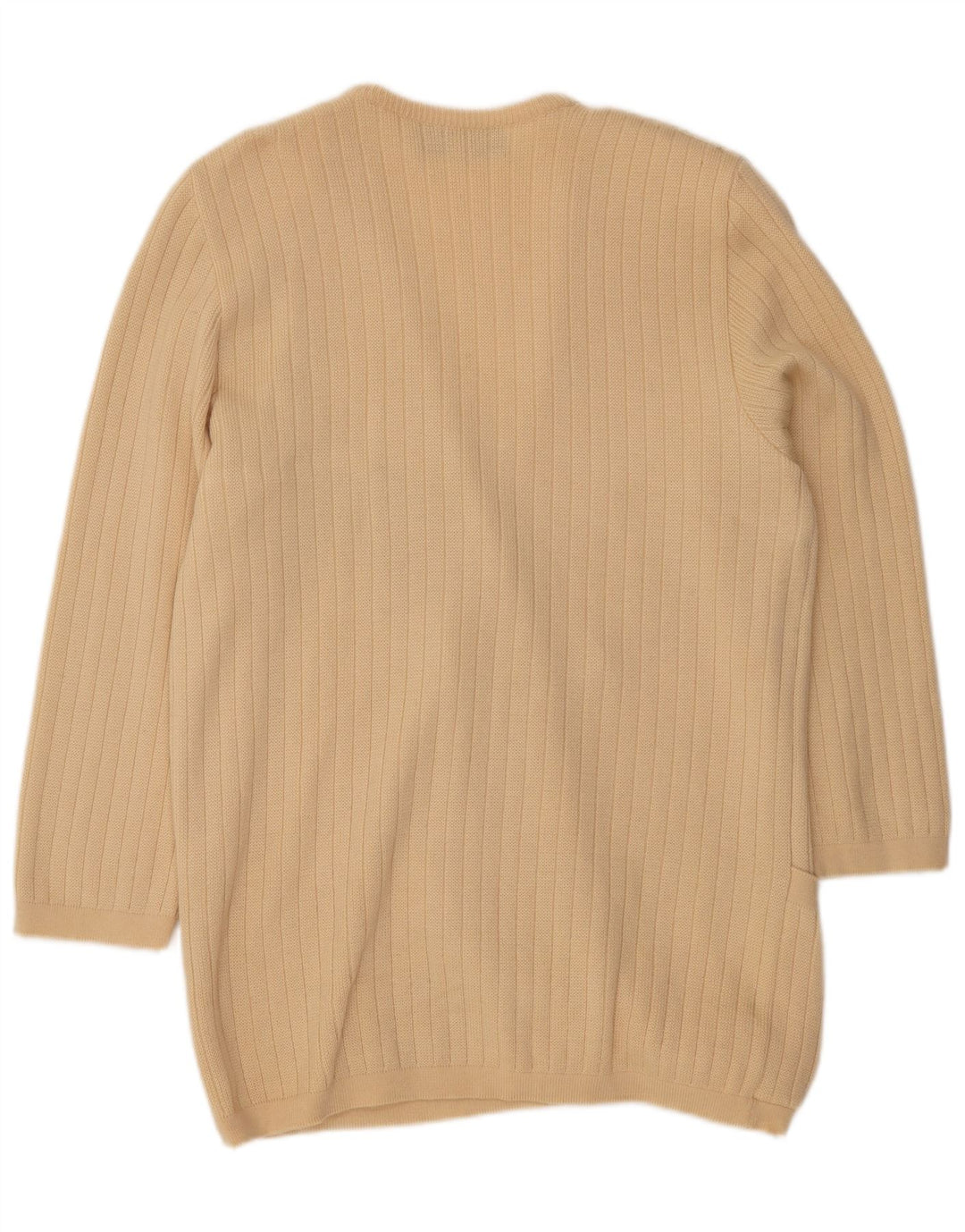 St. Germain Pulover cardigan cu paragate grafic pentru femei IT 48 XL Lână bej
