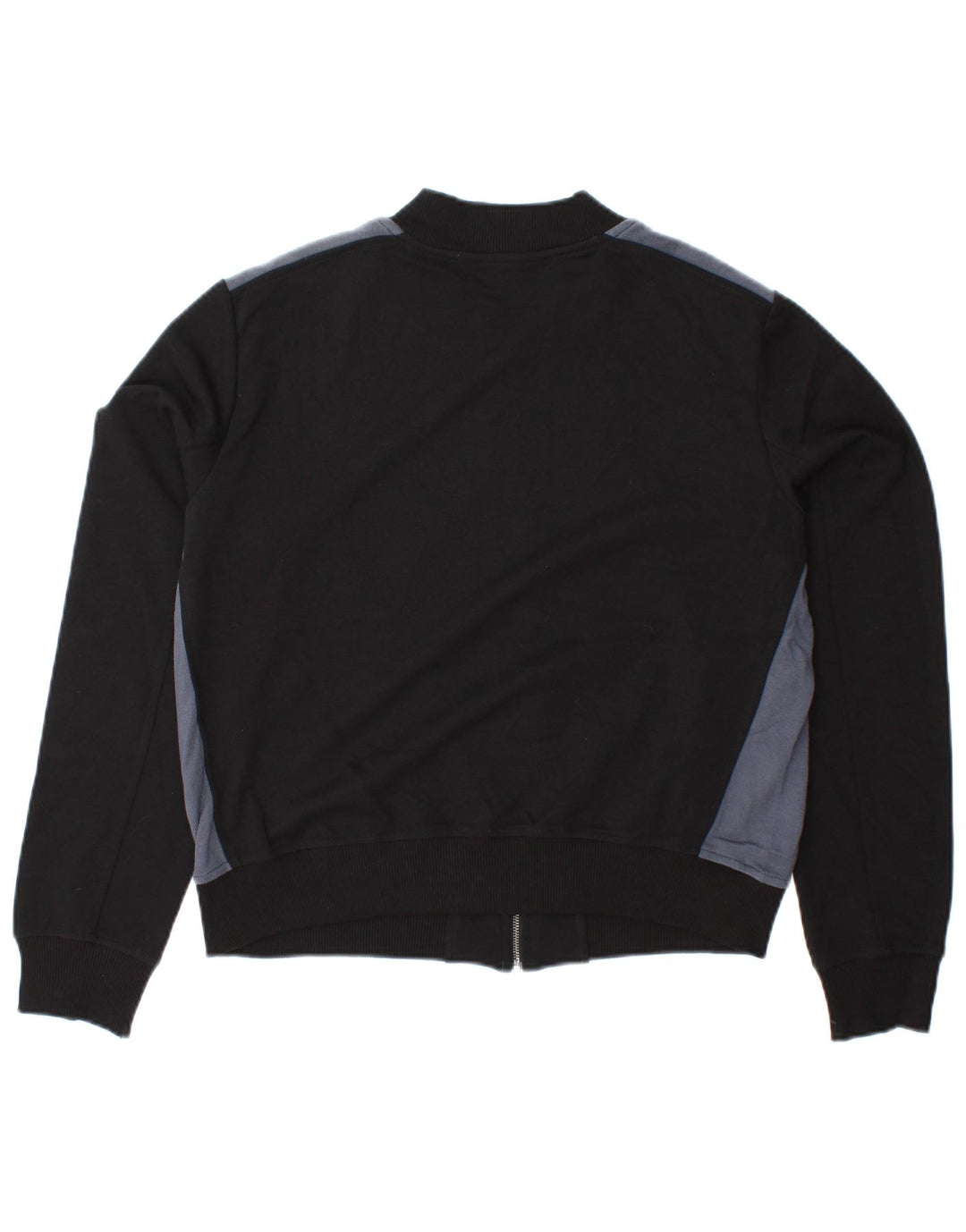 BENETTON Jachetă de trening crop pentru femei UK 16, mare, negru, color block