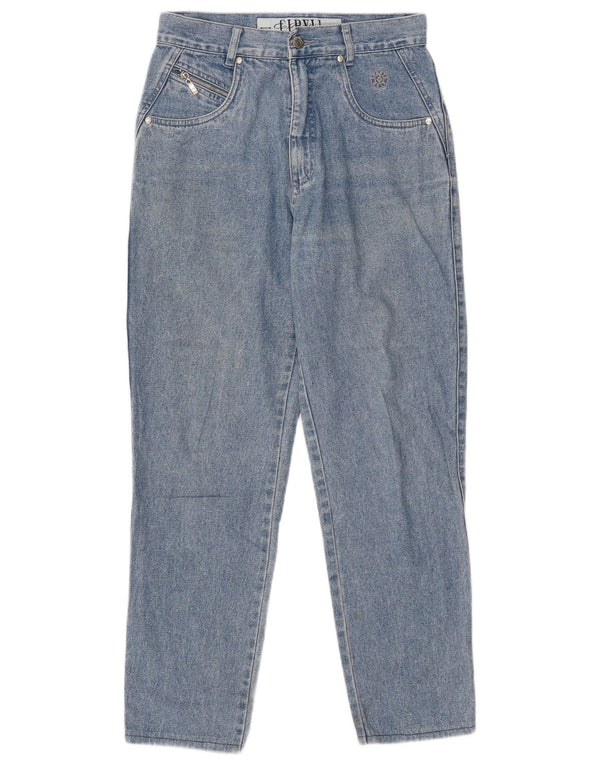 Blugi conici pentru femei vintage EU 38 Medium W30 L27 Bumbac albastru