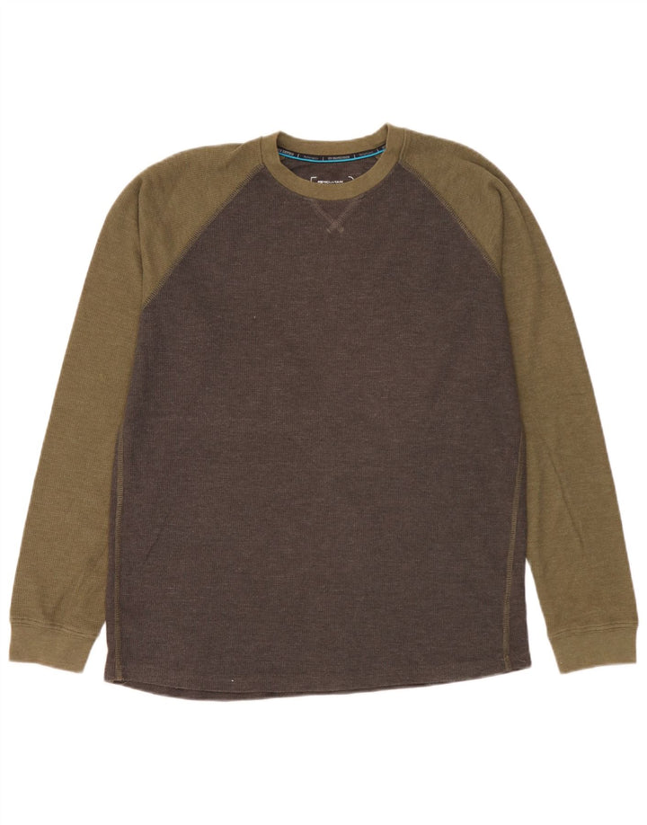 Mountain Warehouse pentru bărbați IsoCool Top cu mânecă lungă, mare, gri Colorblock