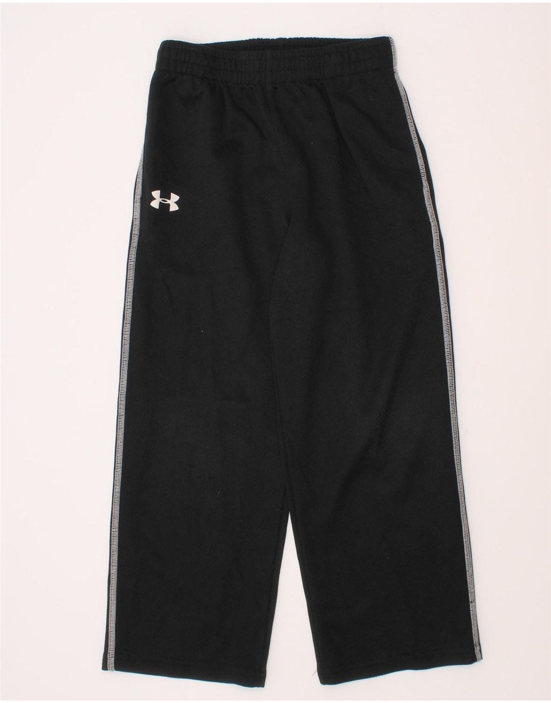 Pantaloni de trening grafic Under Armour pentru baieti 5-6 ani poliester negru