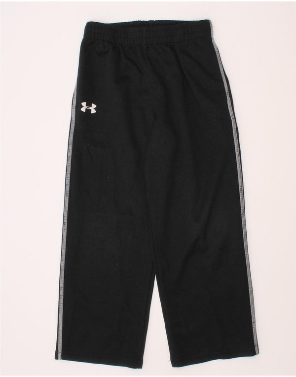 Pantaloni de trening grafic Under Armour pentru baieti 5-6 ani poliester negru