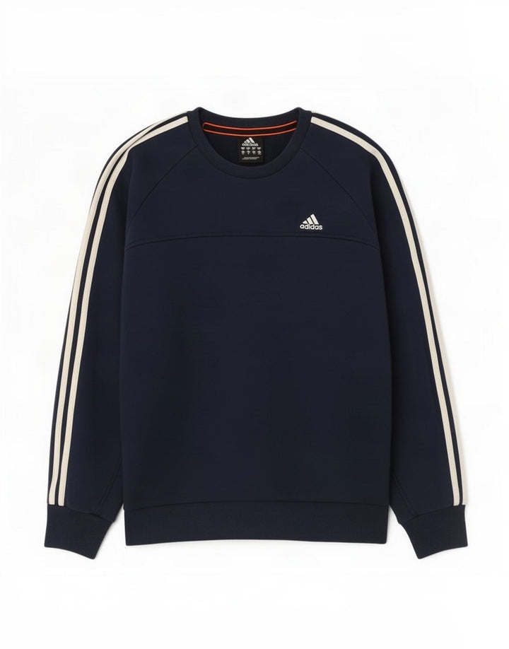 Hanorac pentru bărbați Adidas Jumper mediu din bumbac bleumarin