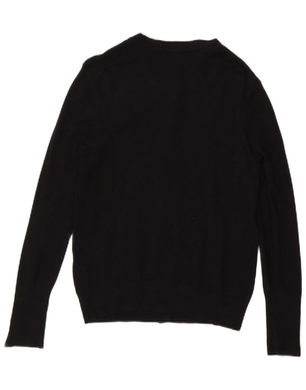 Pulover cardigan pentru femei Zara UK 12 Medium Black Viscose