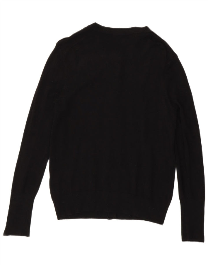 Pulover cardigan pentru femei Zara UK 12 Medium Black Viscose