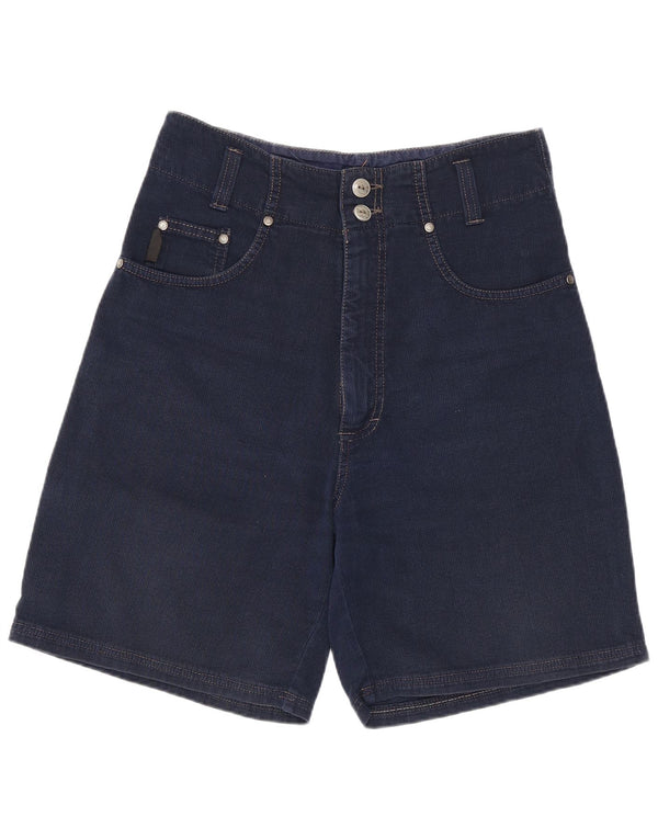 Revanche Pantaloni scurți din denim cu talie înaltă pentru femei EU 38 Medium W30 Bumbac bleumarin