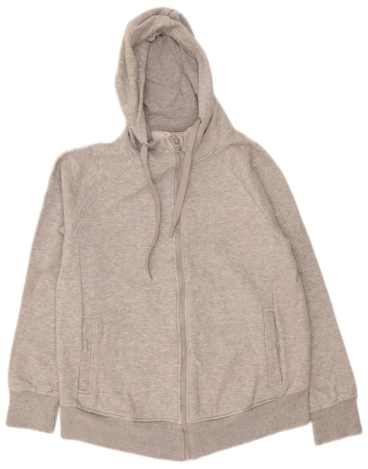 Mountain Warehouse Pulover cu capotă cu fermoar pentru femei UK 12 Medium Grey Flecked