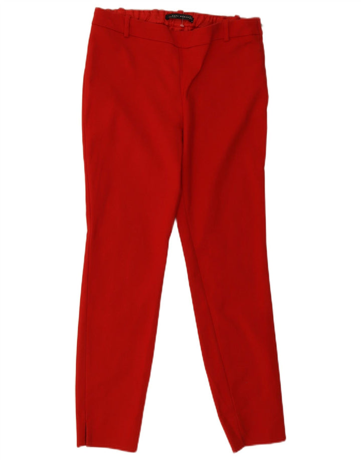 Pantaloni casual subțiri pentru femei Zara Mici L26 L26 Roșii