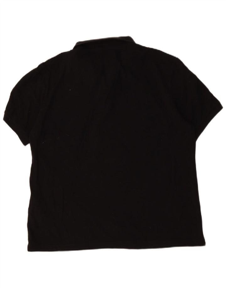 Tricou polo Massimo Dutti pentru bărbați 2XL bumbac negru