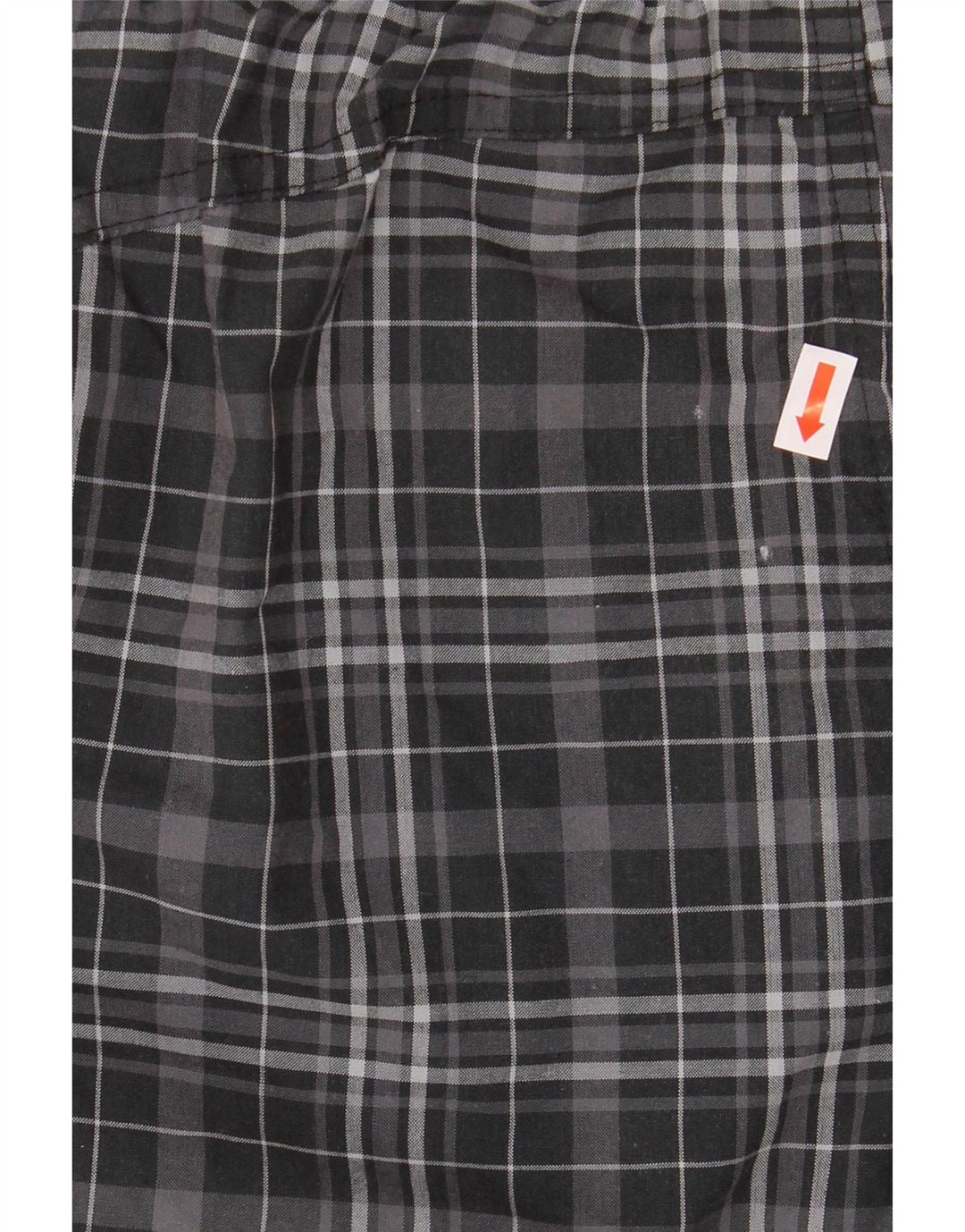 Pantaloni scurți de înot ADIDAS pentru bărbați, poliester cu carouri mari, negru