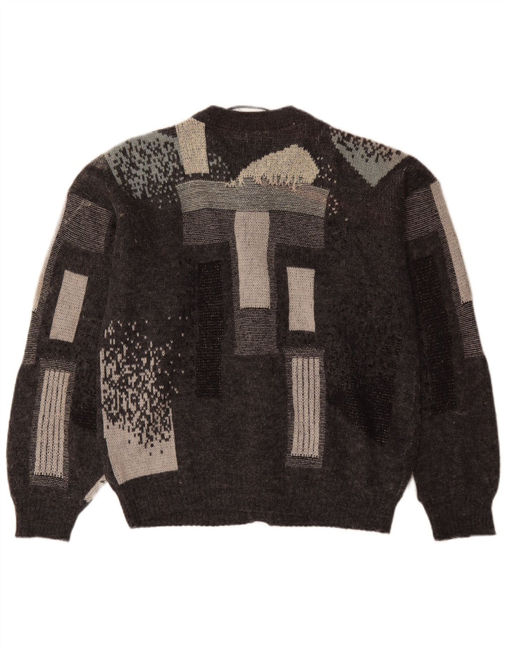 Cardigan pentru bărbați Canda Pulover Mic Gri Geometric Acrilic