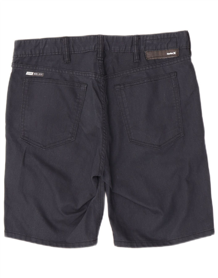 Pantaloni scurți casual pentru bărbați Hurley W32, bumbac, albastru bleumarin mediu