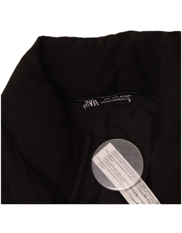 Gilet căptușit pentru bărbați Zara UK 36 Poliester negru mic